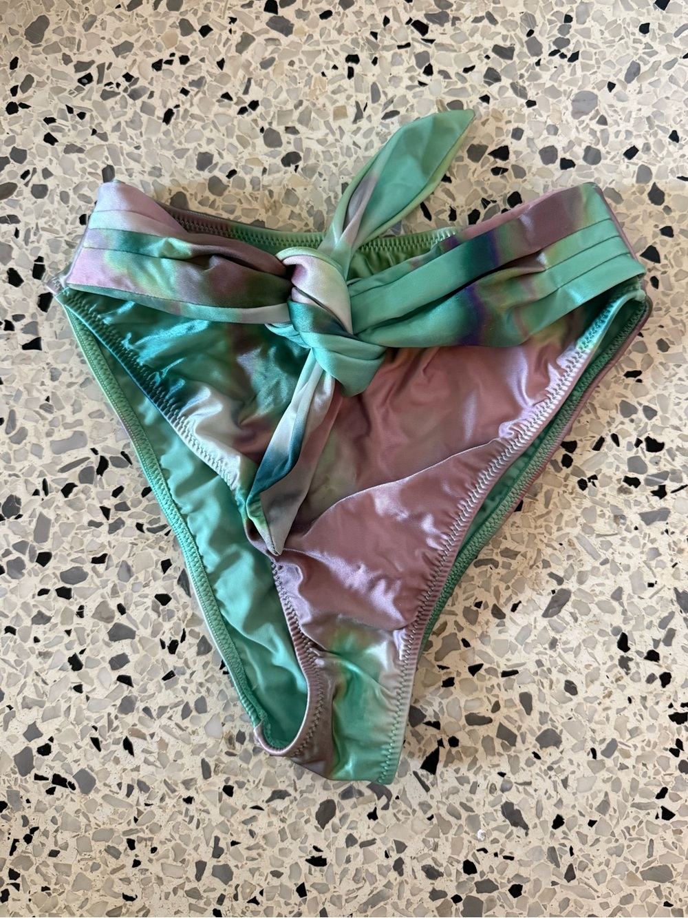 MONTCE silk dye Paula tie up bikini bottom